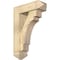 Ekena Millwork Merced Arts and Crafts Rough Sawn Bracket w/ Offset Brace, Douglas Fir, 6"W x 18"D x 26"H BKT0604X18X26MRC03RDF - alternate 1